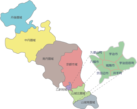 京都府全体図